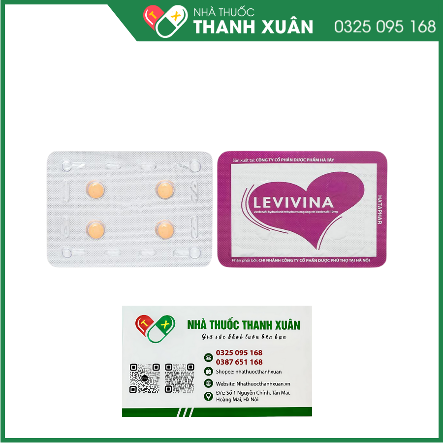 Levivina 10mg điều trị rối loạn cương dương